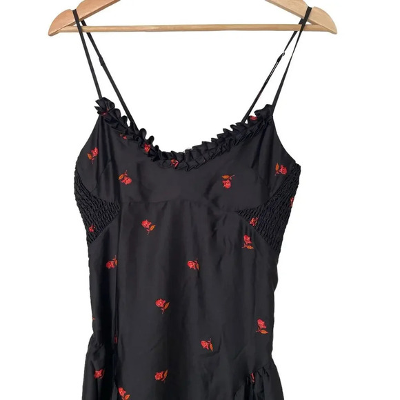 Free People Floral Midi Sundress in Black Combo in Small - Picture 8 of 11